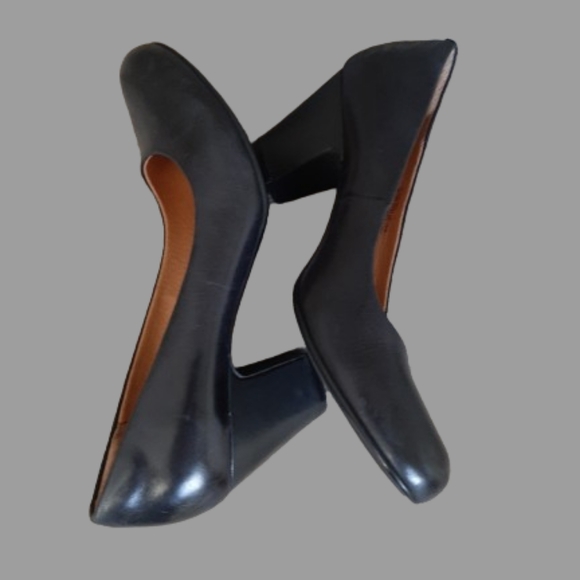 SÖFFT - Comfortable Black Leather Heels Pump - Size: 8.5 - Picture 3 of 7